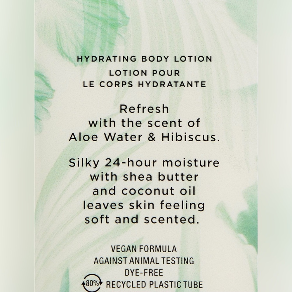 VS Aloe Water & Hibiscus Cream Body Wash & Body Lotion Full Size - Picture 3 of 10